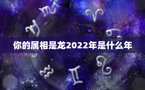 你的属相是龙2022年是什么年，2022年属龙是什么命