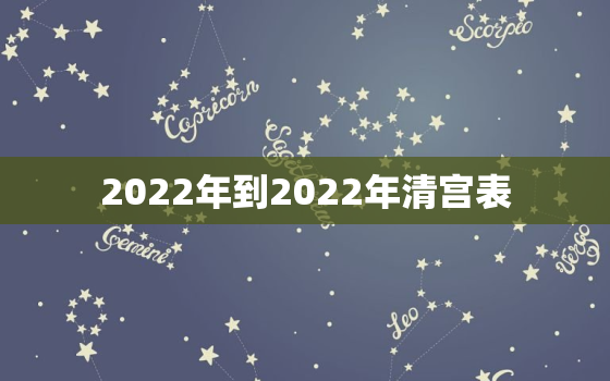 2022年到2022年清宫表，2020年到2021年清宫表