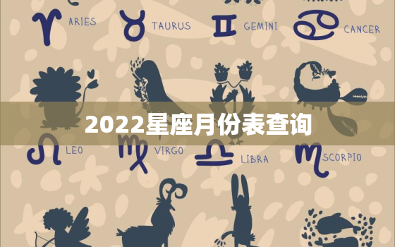 2022星座月份表查询，天秤座2022年全年运势