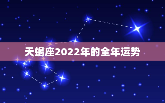 天蝎座2022年的全年运势，2022 摩羯座女全年运势