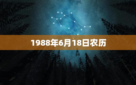 1988年6月18日农历，日柱是壬寅是什么意思