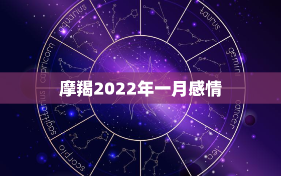 摩羯2022年一月感情，摩羯座2022年运势完整版