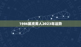 1986属虎男人2023年运势(大展宏图财运亨通)
