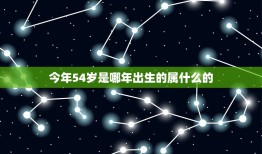今年54岁是哪年出生的属什么的(解密生肖、星座、命运)