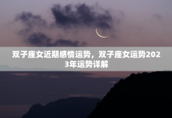 双子座女近期感情运势，双子座女运势2023年运势详解