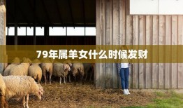 79年属羊女什么时候发财(解析财运旺盛的年份和方向)