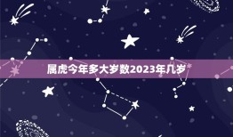 属虎今年多大岁数2023年几岁(如何算出属虎人的年龄)