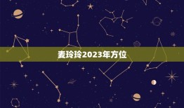 麦玲玲2023年方位(介绍未来三年她将走向何方)
