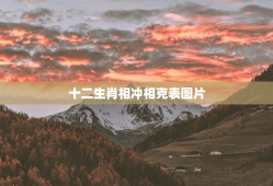 十二生肖相冲相克表图片，十二生肖相冲相克表图片猪和猪相邢是什么意思