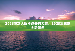 2023属龙人躲不过去的大难，2023年属龙大忌颜色