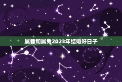 属猪和属兔2023年结婚好日子(如何选择结婚日期)