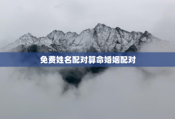 免费姓名配对算命婚姻配对，免费姓名配对姻缘