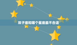 双子座和哪个星座最不合适(不宜搭配的星座)