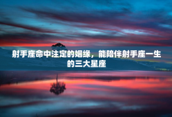 射手座命中注定的姻缘，能陪伴射手座一生的三大星座