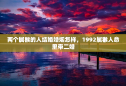 两个属猴的人结婚婚姻怎样，1992属猴人命里带二婚