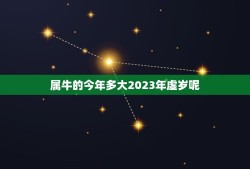 属牛的今年多大2023年虚岁呢(解密属牛人的年龄计算方法)