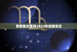 男属猴女属鸡2023年结婚吉日(如何选定结婚日期)