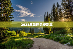2023年命运免费测算，算命免费 生辰八字
