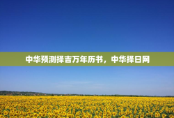 中华预测择吉万年历书，中华择日网