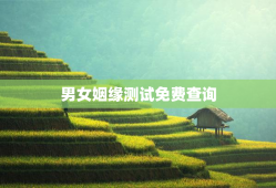 男女姻缘测试免费查询，免费算男女姻缘
