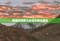 属猴的和属马的适合做夫妻吗，属猴的人和属马的人做夫妻相配吗?