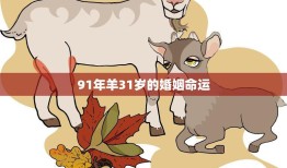 91年羊31岁的婚姻命运(如何避免婚姻危机)
