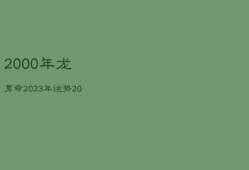 2000年龙男命2023年运势，2023年属龙终于转运了