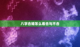 八字合婚怎么看合与不合(掌握八字合婚的方法和方法)