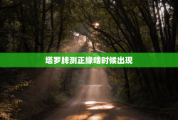 塔罗牌测正缘啥时候出现，塔罗牌占卜正缘何时出现