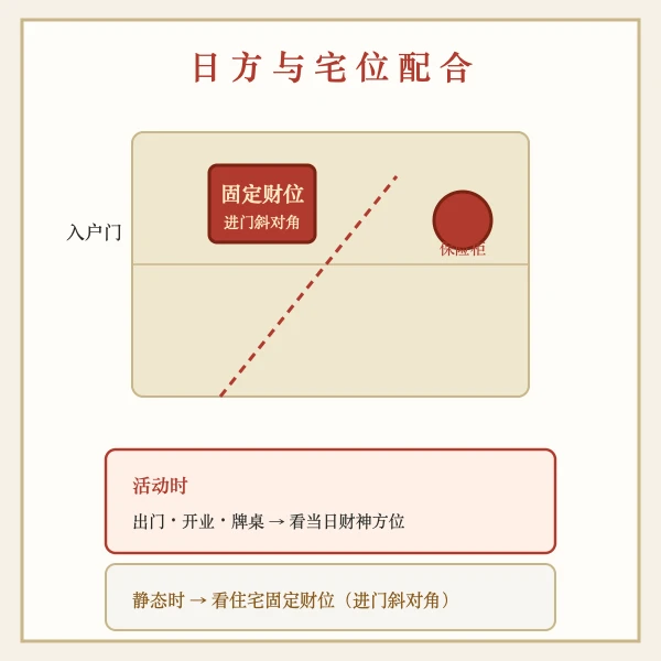 财神方位与家居财位用法图