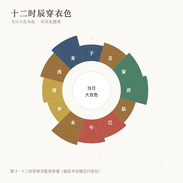 十二时辰穿衣颜色轮值图